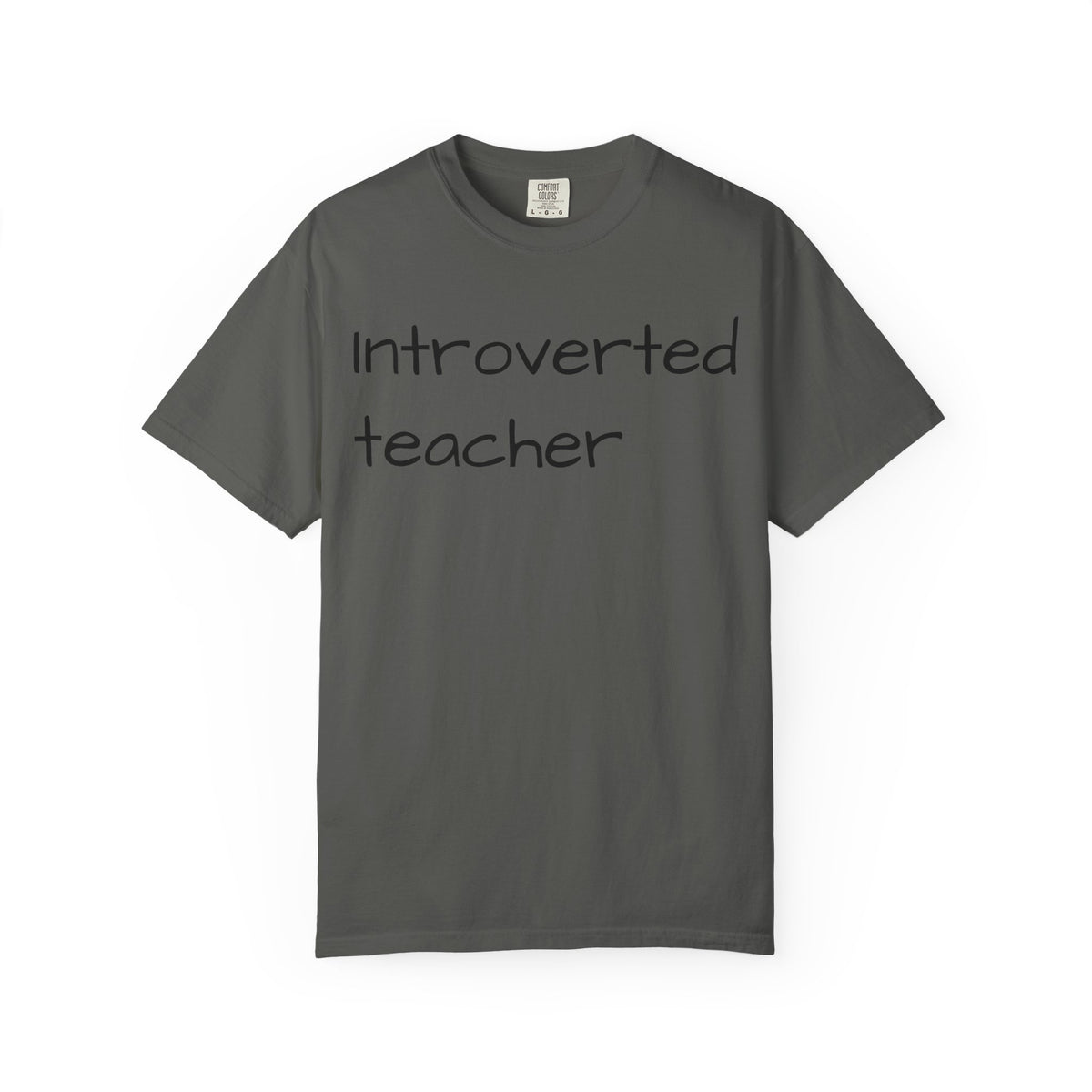 Introverted Teacher T-Shirt — Minimalist Teacher Gift