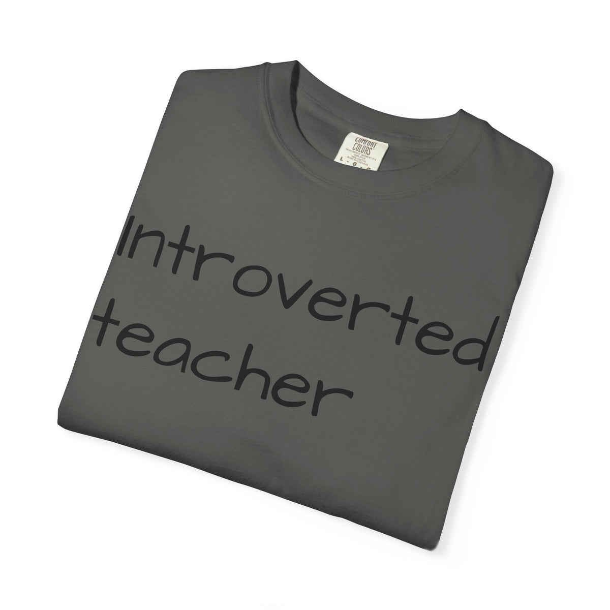 Introverted Teacher T-Shirt — Minimalist Teacher Gift