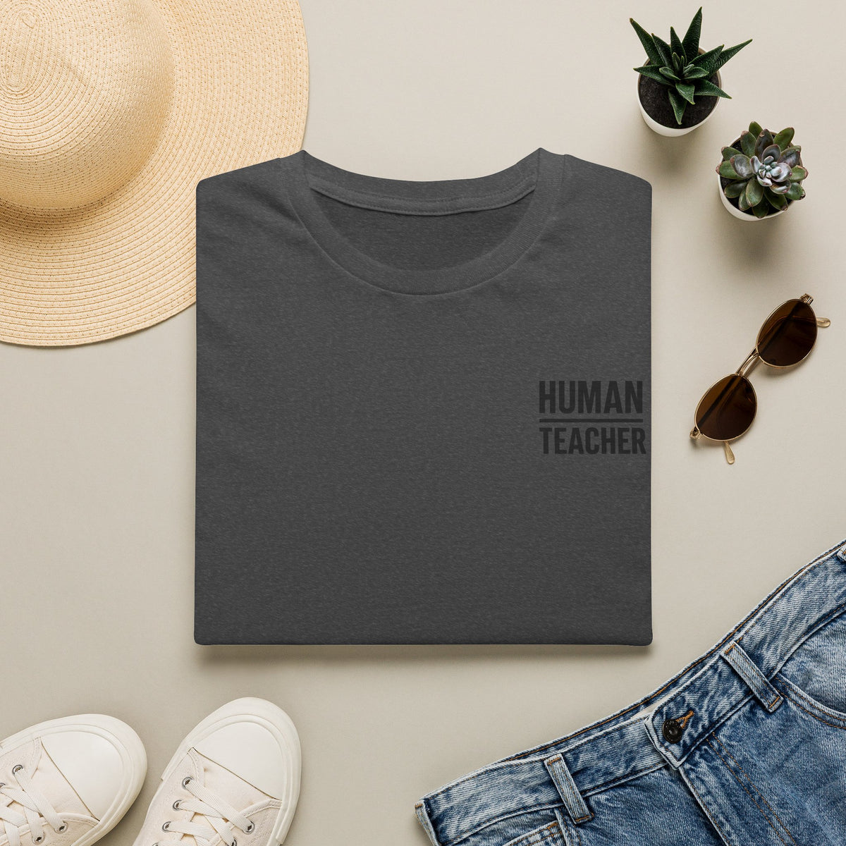 HUMAN / TEACHER LOGO Tee.
