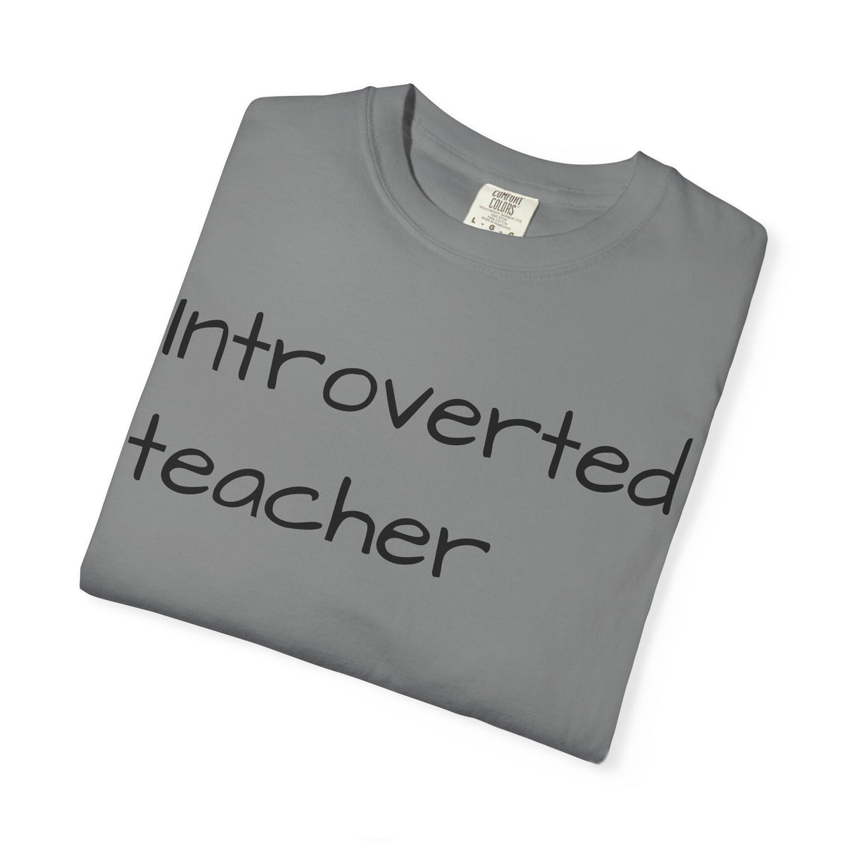 Introverted Teacher T-Shirt — Minimalist Teacher Gift