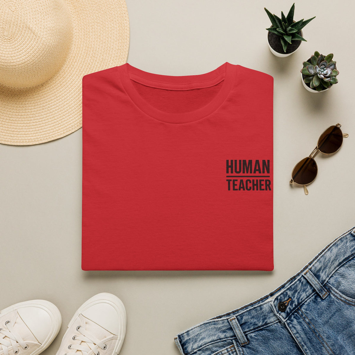 HUMAN / TEACHER LOGO Tee.