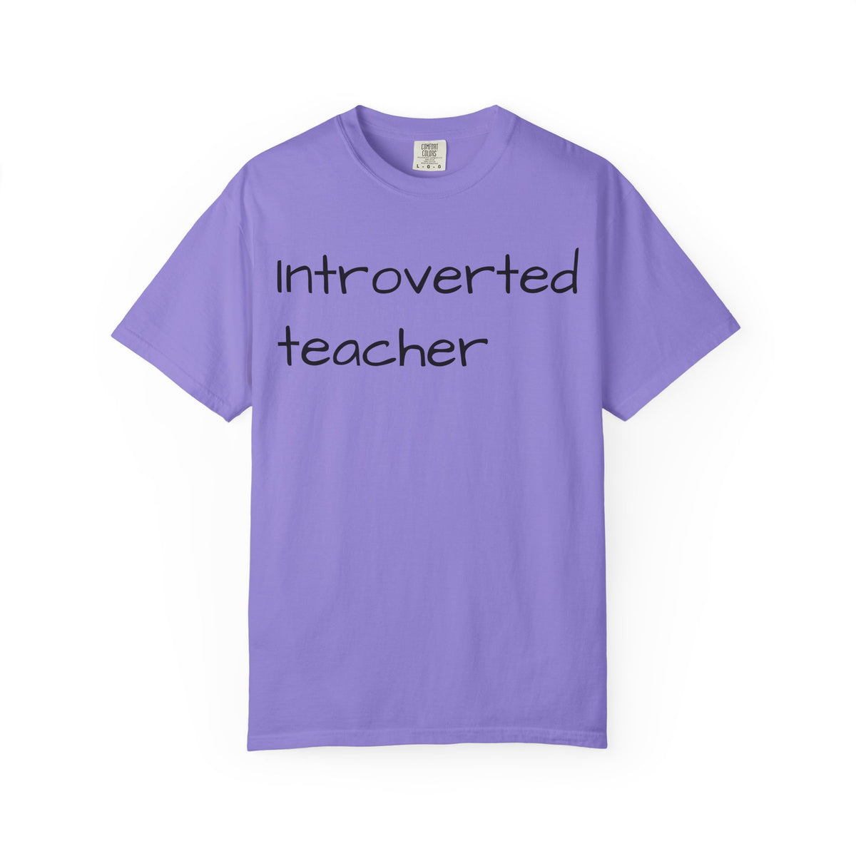 Introverted Teacher T-Shirt — Minimalist Teacher Gift