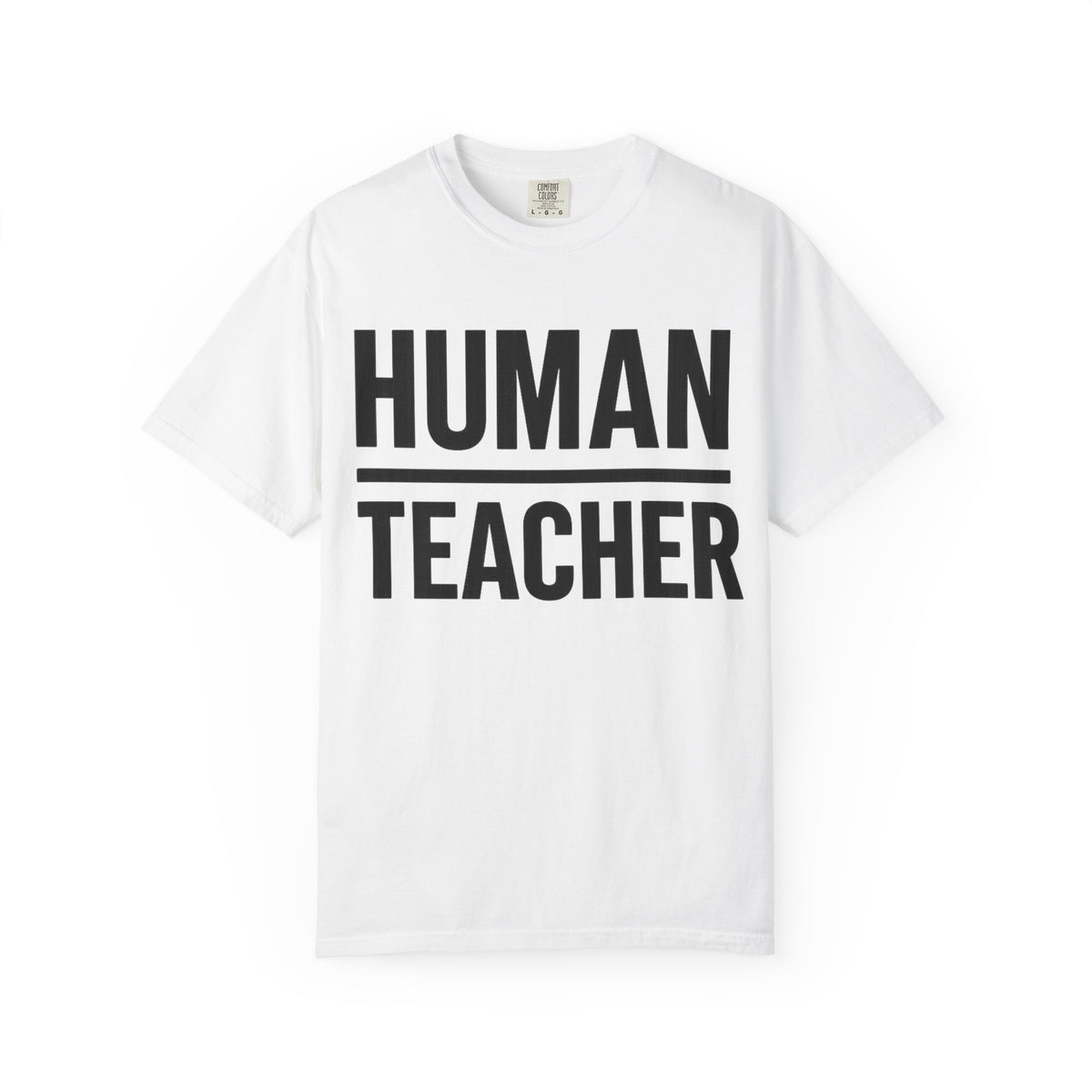 HUMAN TEACHER TEE / BLUE / IVORY