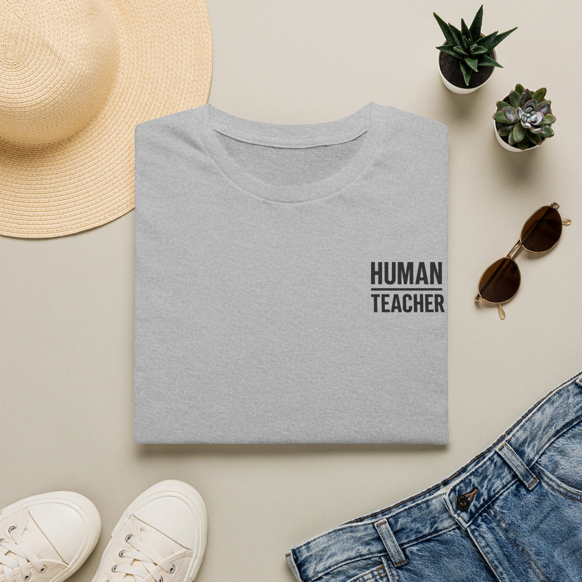 HUMAN / TEACHER LOGO Tee.