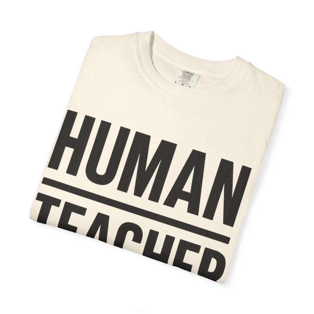 HUMAN TEACHER TEE / BLUE / IVORY
