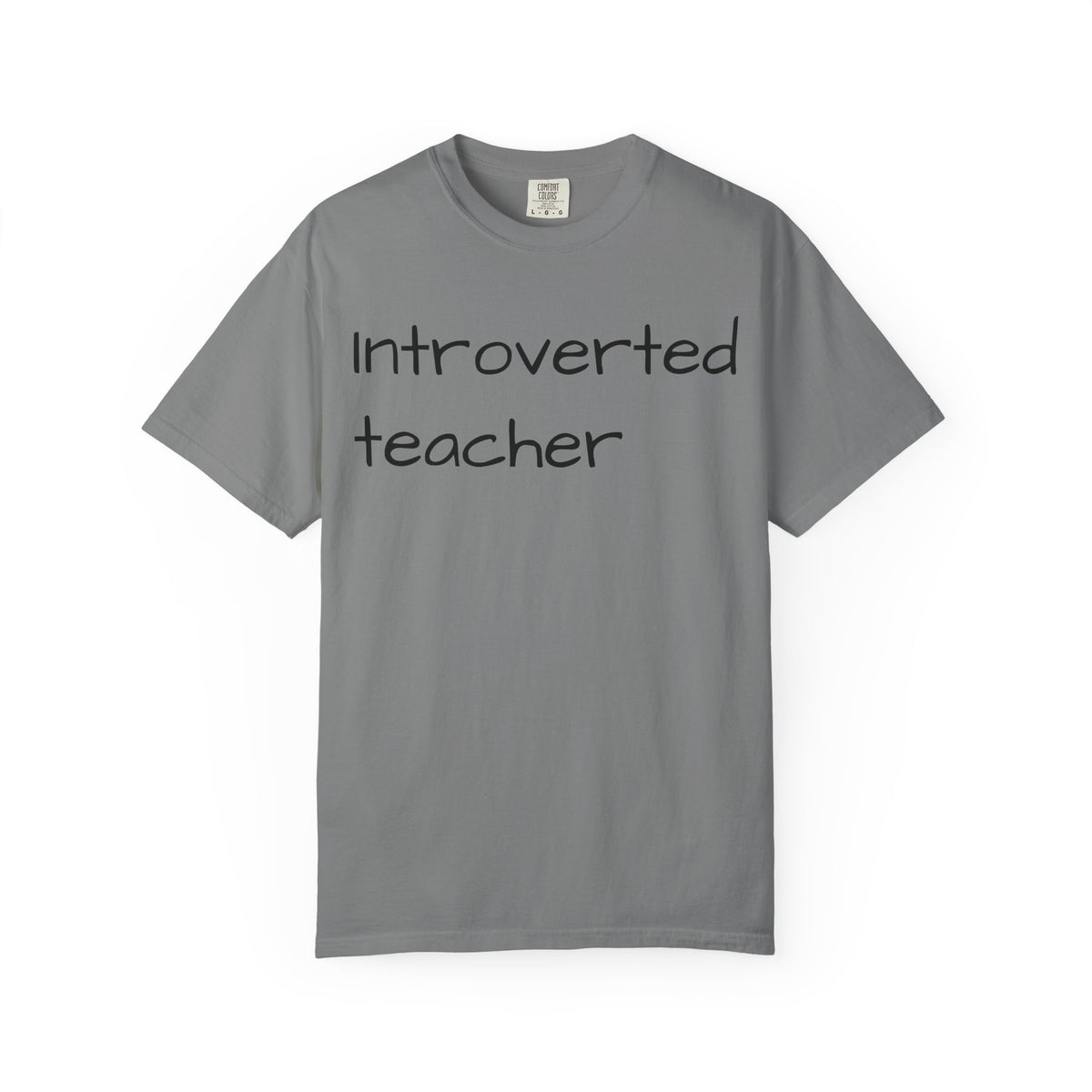 Introverted Teacher T-Shirt — Minimalist Teacher Gift