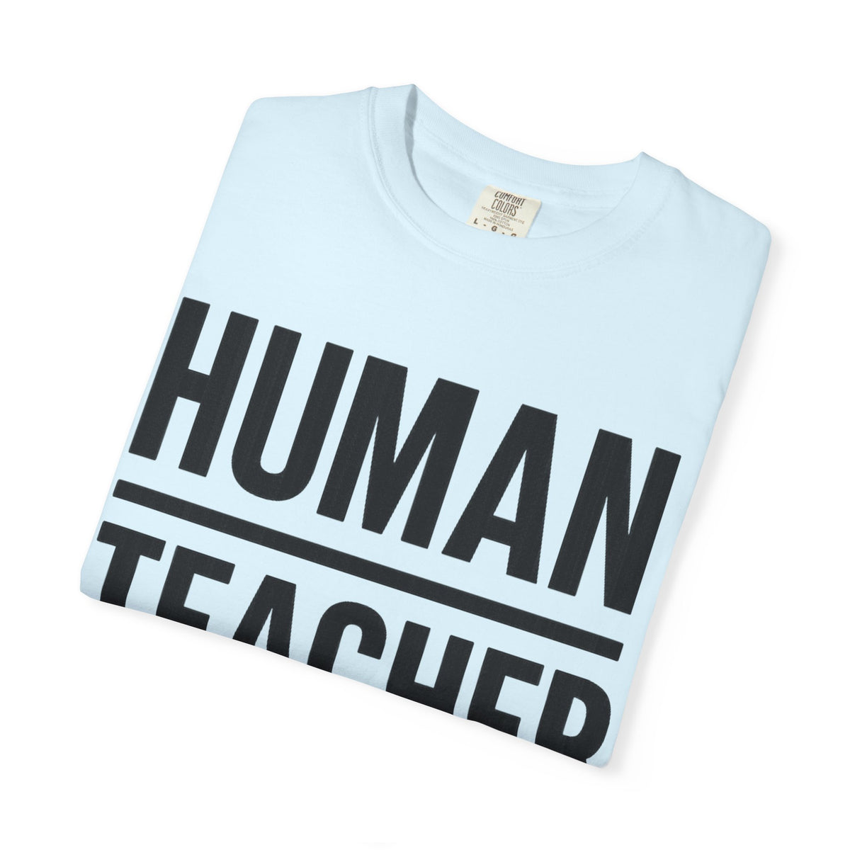 HUMAN TEACHER TEE / BLUE / IVORY