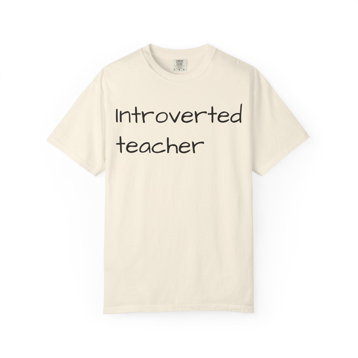 Introverted Teacher T-Shirt — Minimalist Teacher Gift