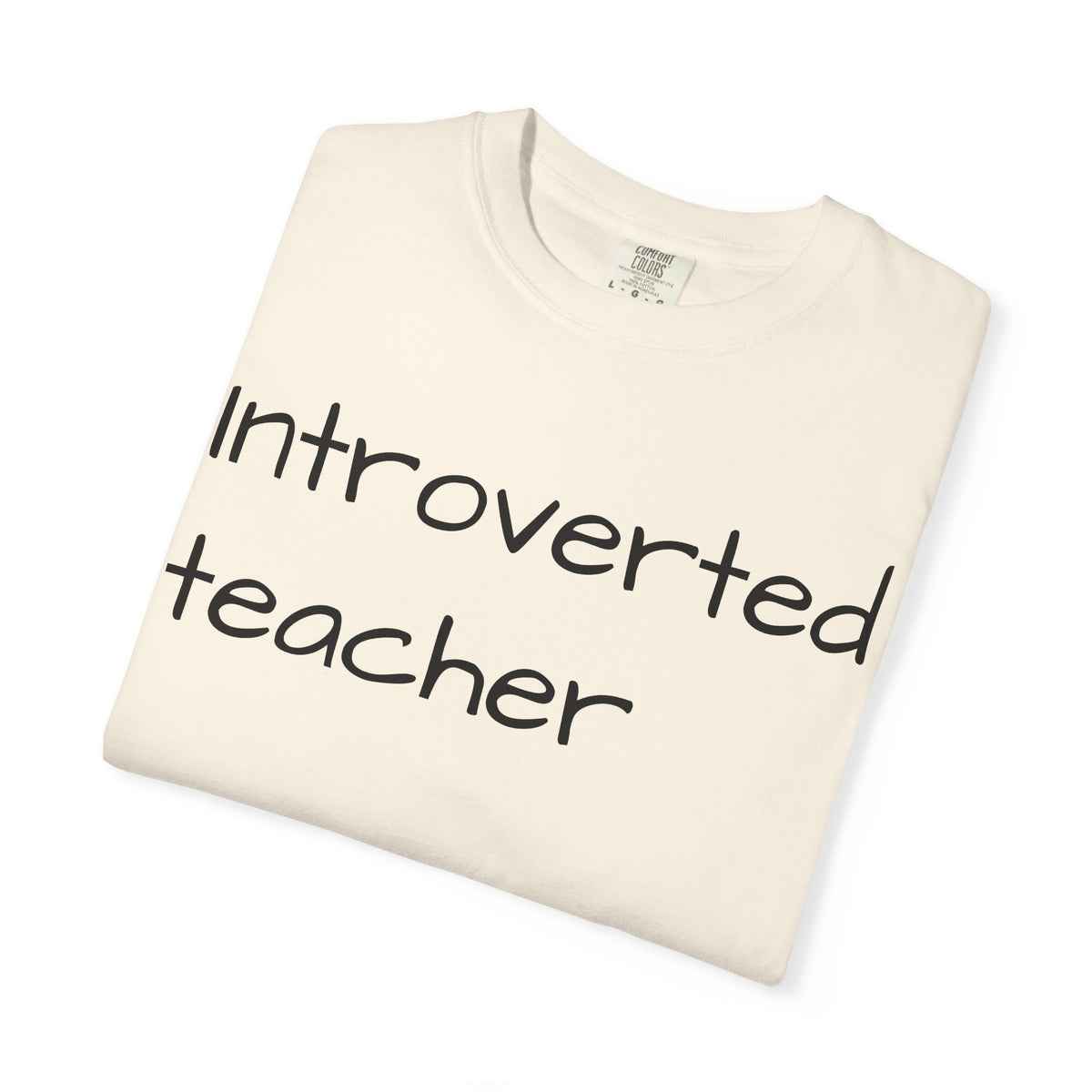 Introverted Teacher T-Shirt — Minimalist Teacher Gift