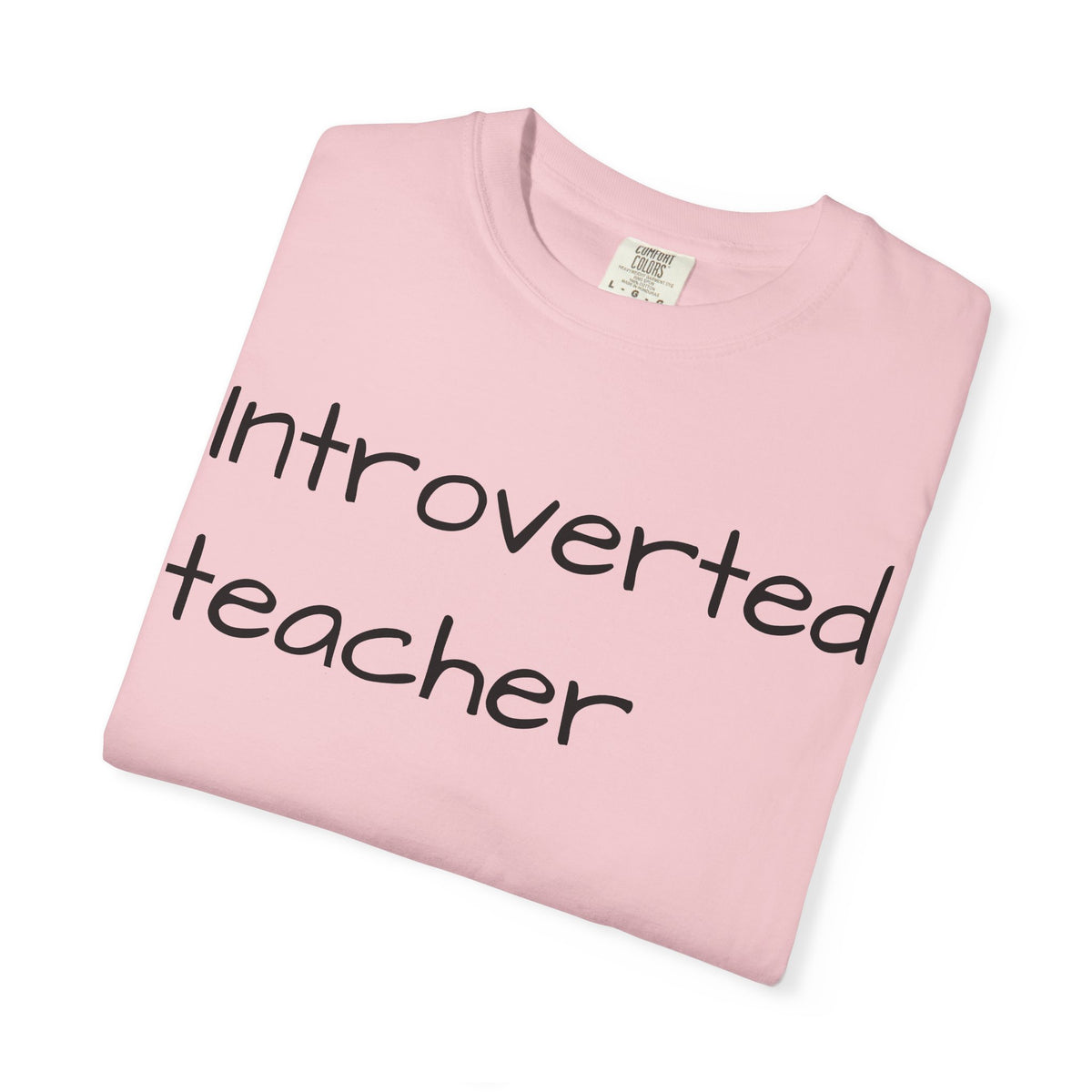 Introverted Teacher T-Shirt — Minimalist Teacher Gift