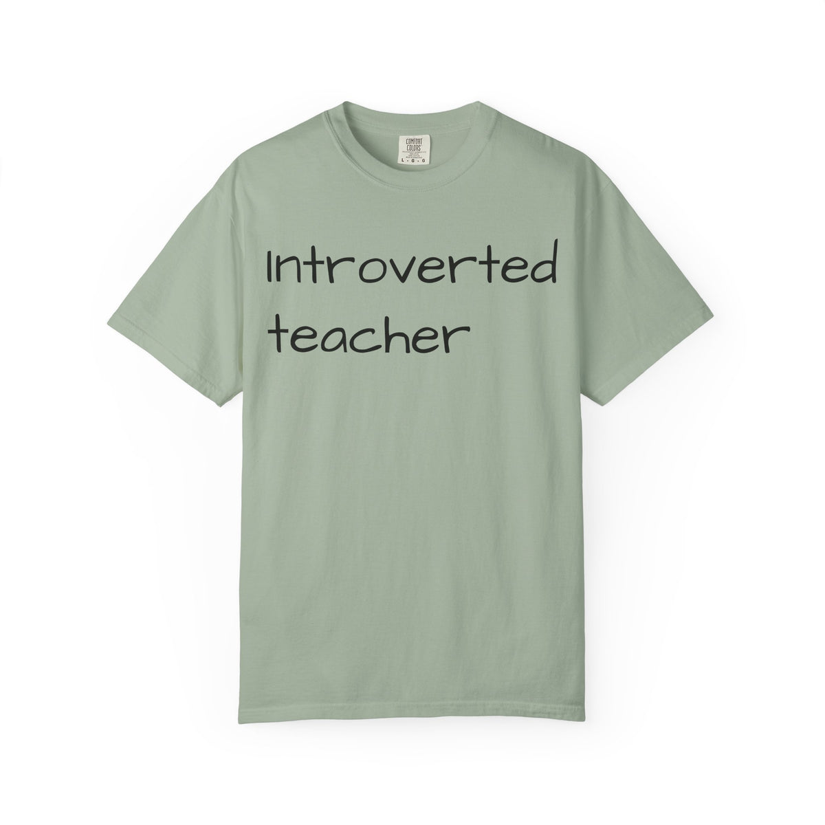 Introverted Teacher T-Shirt — Minimalist Teacher Gift