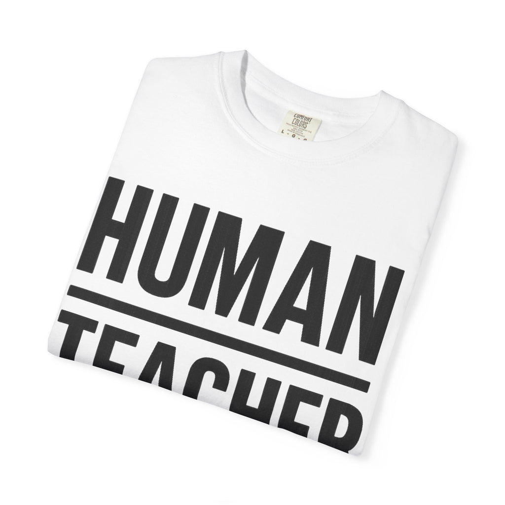 HUMAN TEACHER TEE / BLUE / IVORY