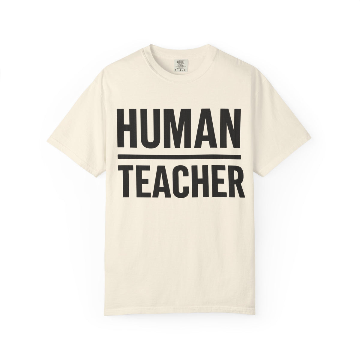 HUMAN TEACHER TEE / BLUE / IVORY