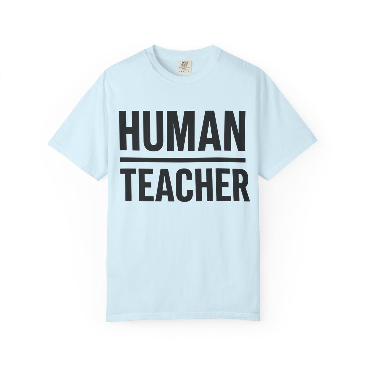 HUMAN TEACHER TEE / BLUE / IVORY